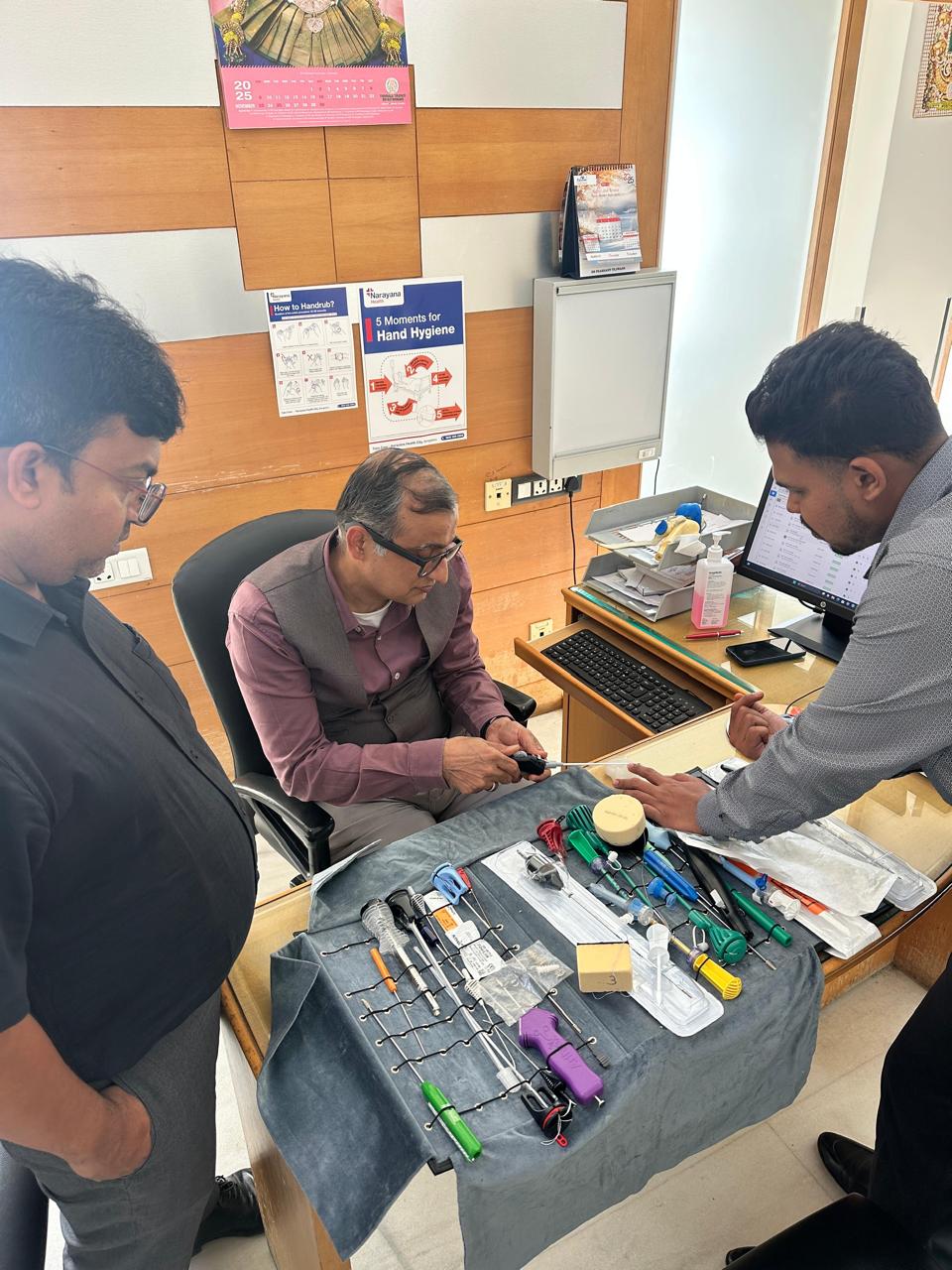 Avana team at a hands-on product training session